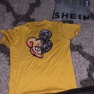 Yellow graphic tee